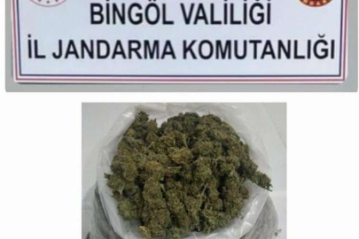 Bingöl'de 1,18 kilogram esrar ele geçirildi