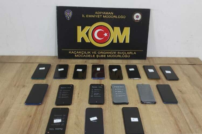 Adıyaman'da kaçak cep telefonları ele geçirildi