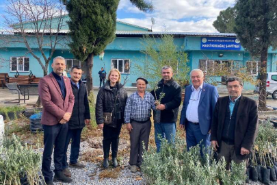 Manisa'nın ilçelerinde fidanlar teslim ediliyor