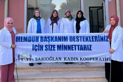 Sarıoğlanlı kadınlardan Memduh Büyükkılıç'a teşekkür