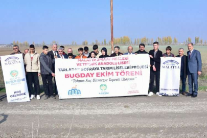 Malatya Büyükşehir'den tohum ekimi